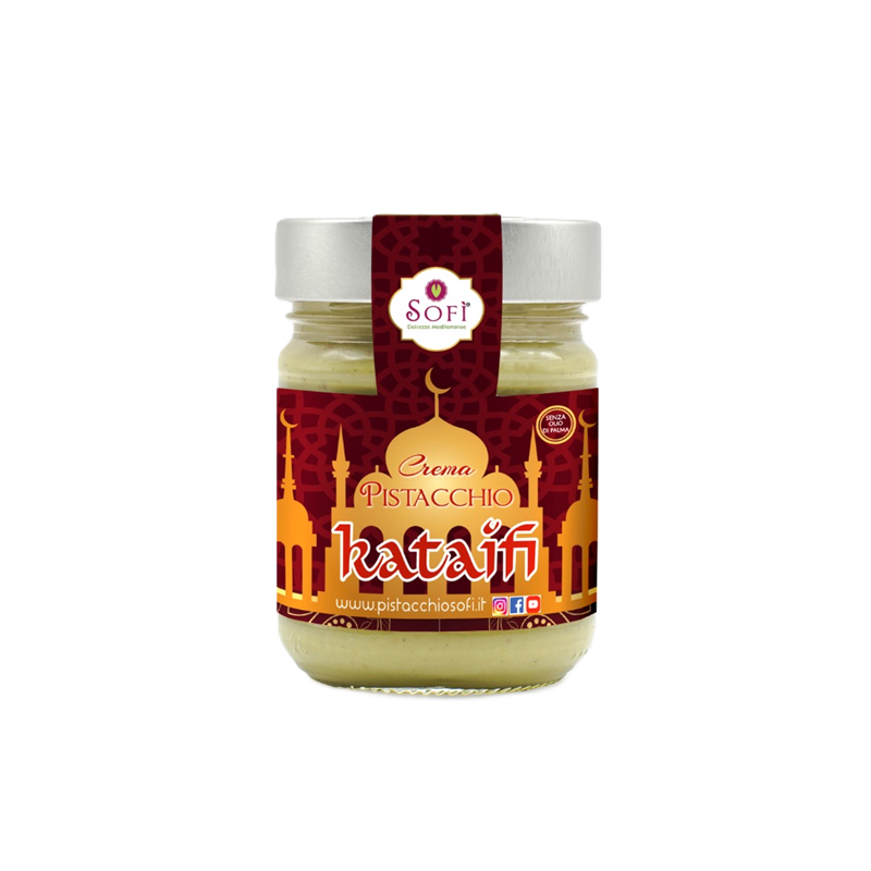 Pistáciový krém Dubaj s Kataifi, 190 g - bez palmového oleje