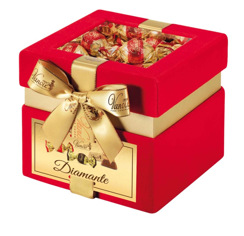 Dárková krabička plná čokolády, 380 g