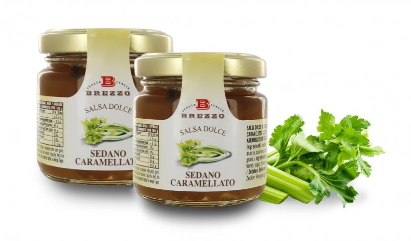 Čatní z karamelizovaného celeru s medem,  110 g