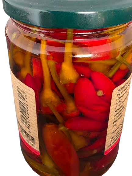 Italské chilli papričky Diavolicchio v oleji, 290 g