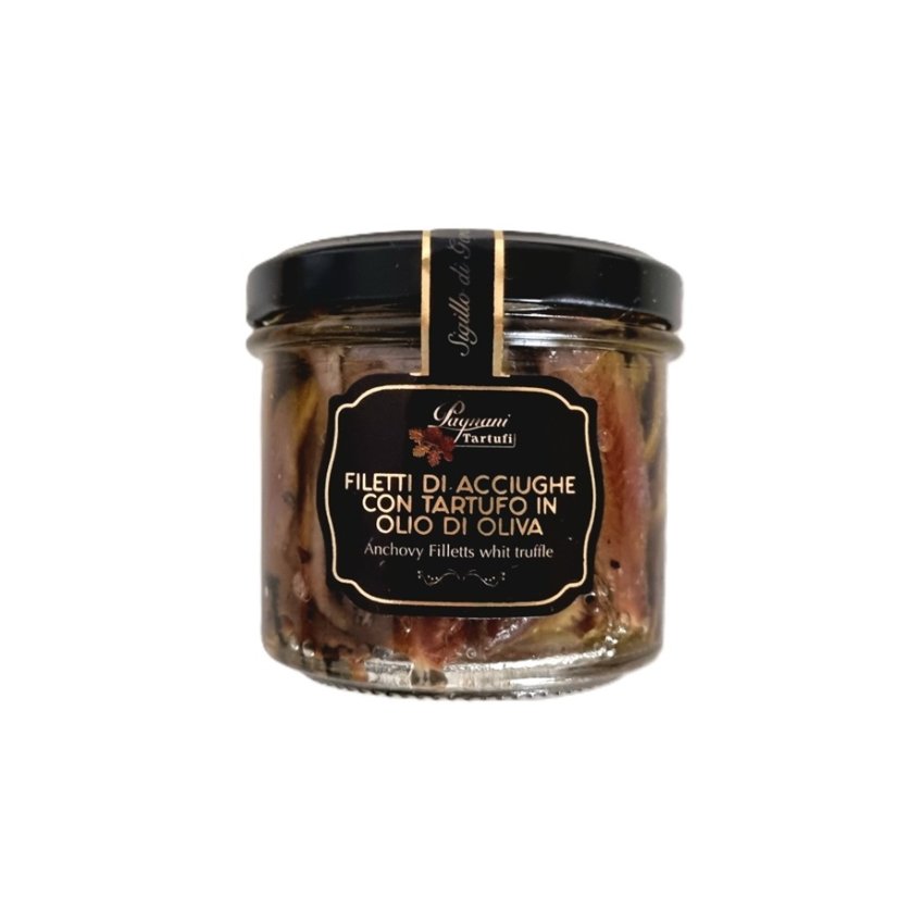 Filety z ančoviček s černým lanýžem, 90 g
