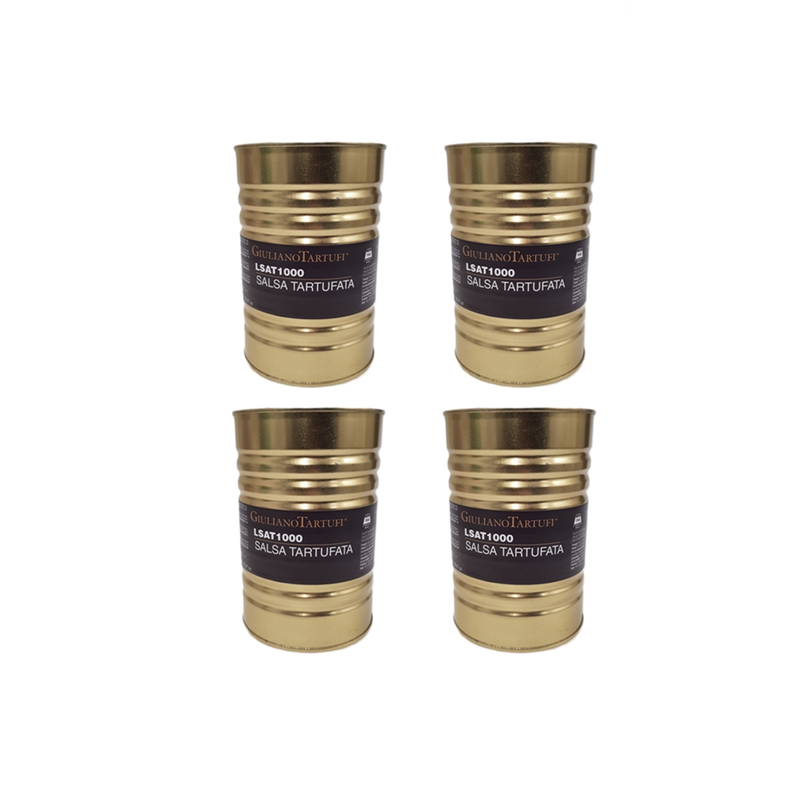 4x Lanýžová pasta z černého lanýže (Salsa Tartufata), 1 kg - v plechovce