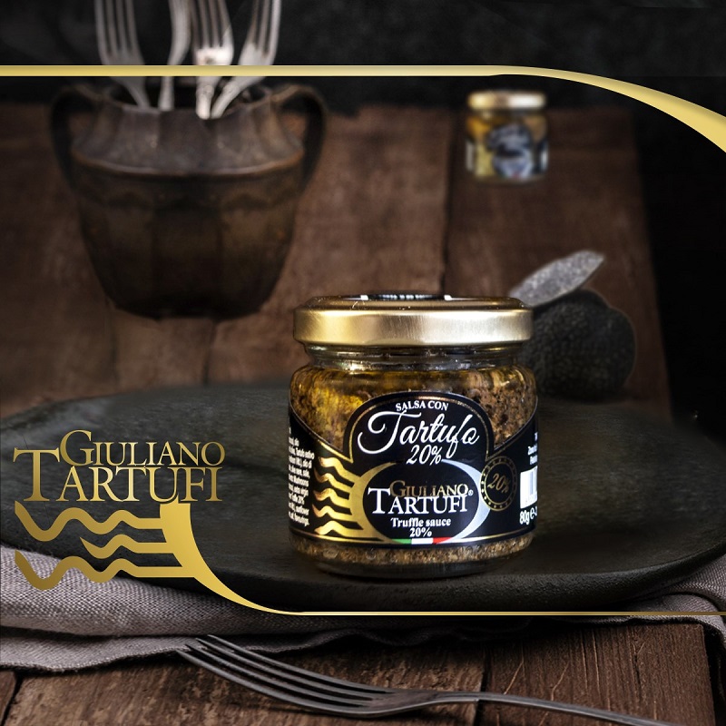 Lanýžová pasta DELUXE s 20% černého lanýže, 80 g  (Salsa Tartufata)