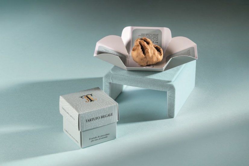 Čokoládový lanýž s bílou čokoládou, 20 g (Tartufo Regale Alba White)