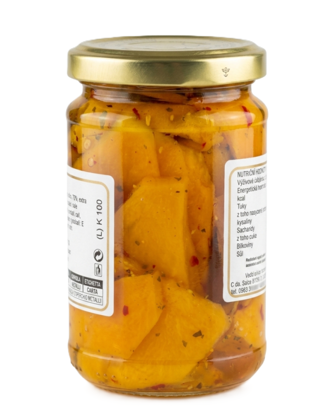 Červená dýně v extra panenském olivovém oleji, 290 g