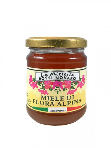 Italský med z alpských květů, 250 g (Miele di Flora Alpina)
