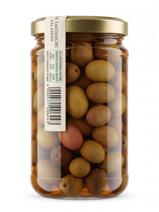 Olivy Taggiasche ve slaném nálevu, 290 g