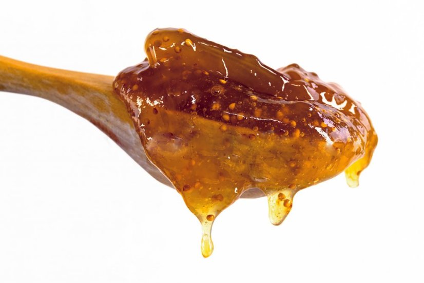 Fíkový džem extra s mandlemi, 350 g (120g ovoce na 100g džemu)