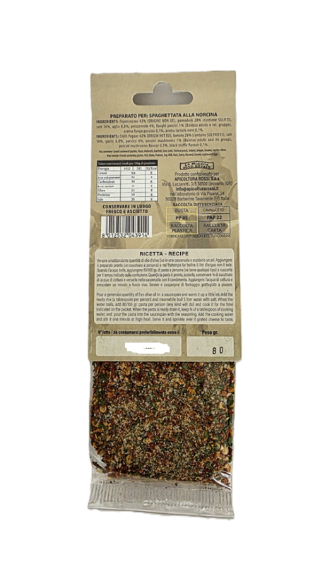 Směs koření na těstoviny Norcina s lanýžem, 80 g