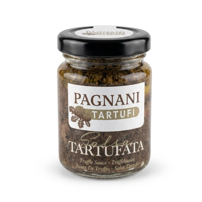 Lanýžová omáčka 10 % s lanýžovými plátky, 90 g  (Lanýžová pasta)