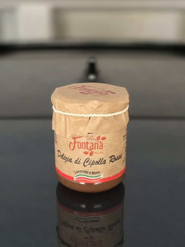 Čatní z červené cibule, 230 g (džem z červené cibule)