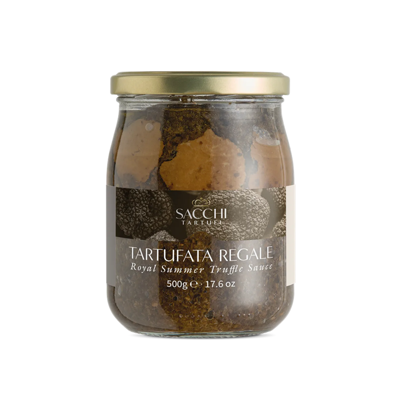 Královská lanýžová omáčka 10 % s plátky lanýžů, 500 g  (Lanýžová pasta)