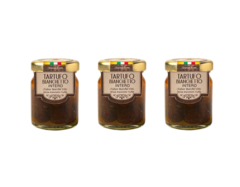 3x Lanýž bílý celý, 50 g