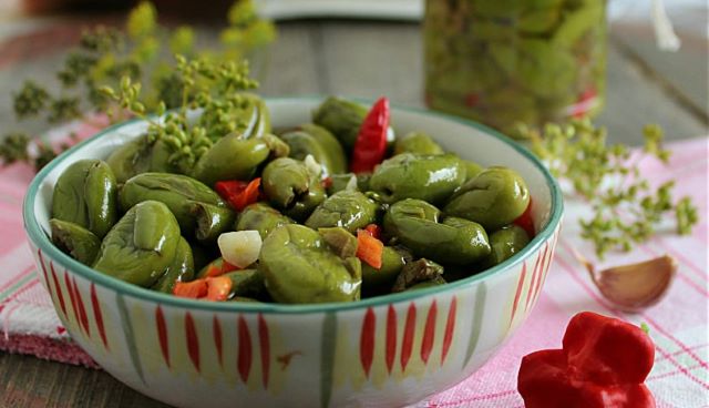 Farmářské zelené olivy bez pecek, 290 g