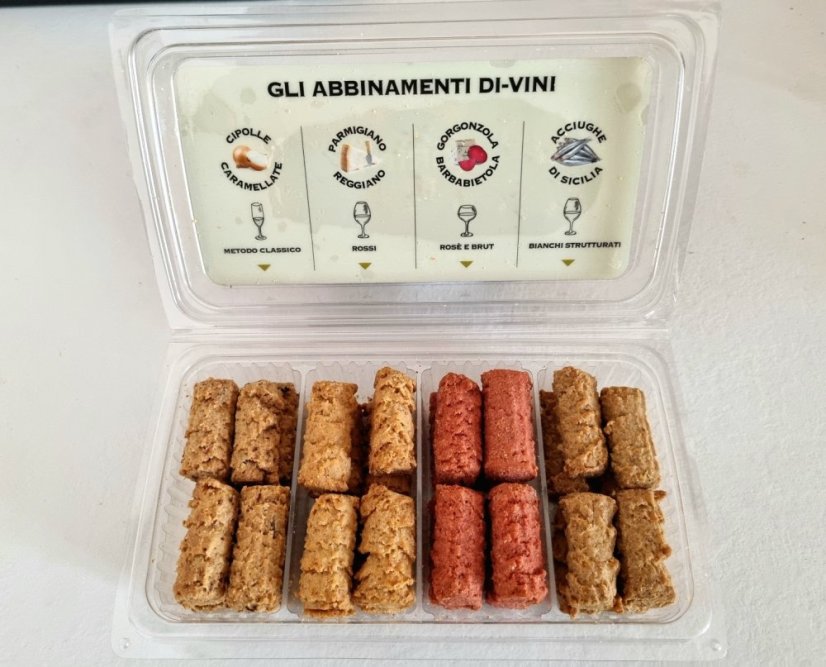 Slané sušenky AperiKrumì 4 chutí, 250 g