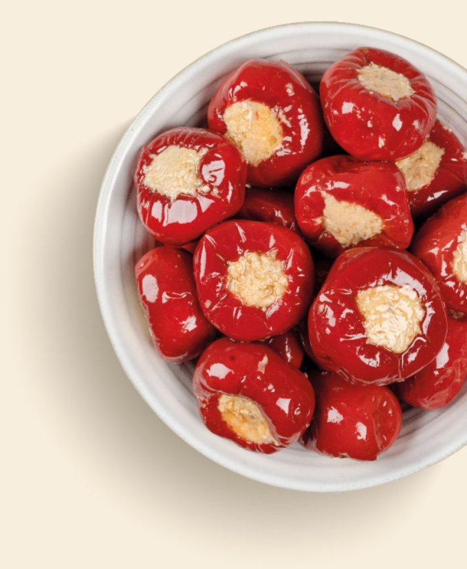 Italské chilli papričky plněné tuňákem, 290 g