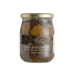 Královská lanýžová omáčka 10 % s plátky lanýžů, 500 g (Lanýžová pasta)