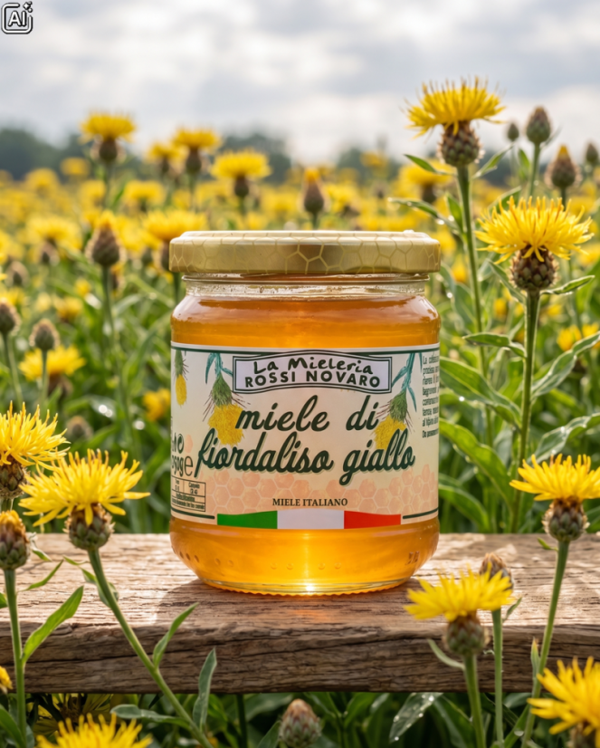 Italský med z chrpových květů, 250 g (Miele di Fiordaliso Giallo)