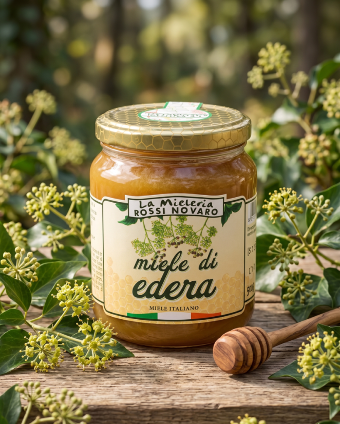 Italský med z břečťanových květů, 500 g (Miele di Edera)