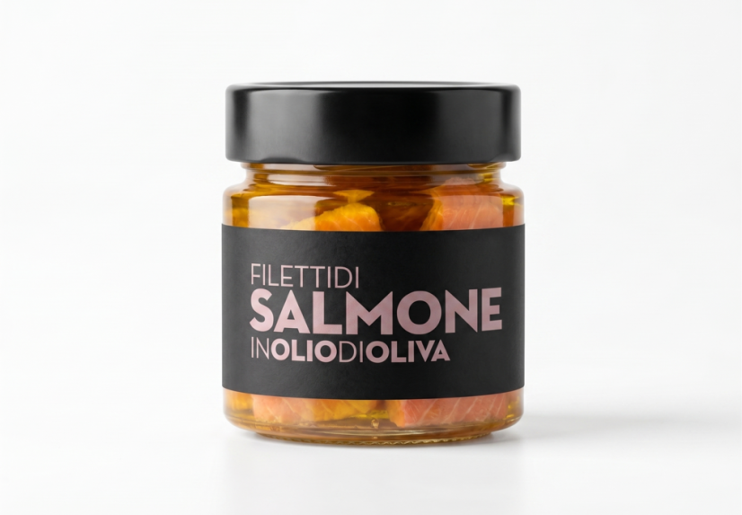 Filety z lososa v olivovém oleji, 200 g (Filetti di Salmone)