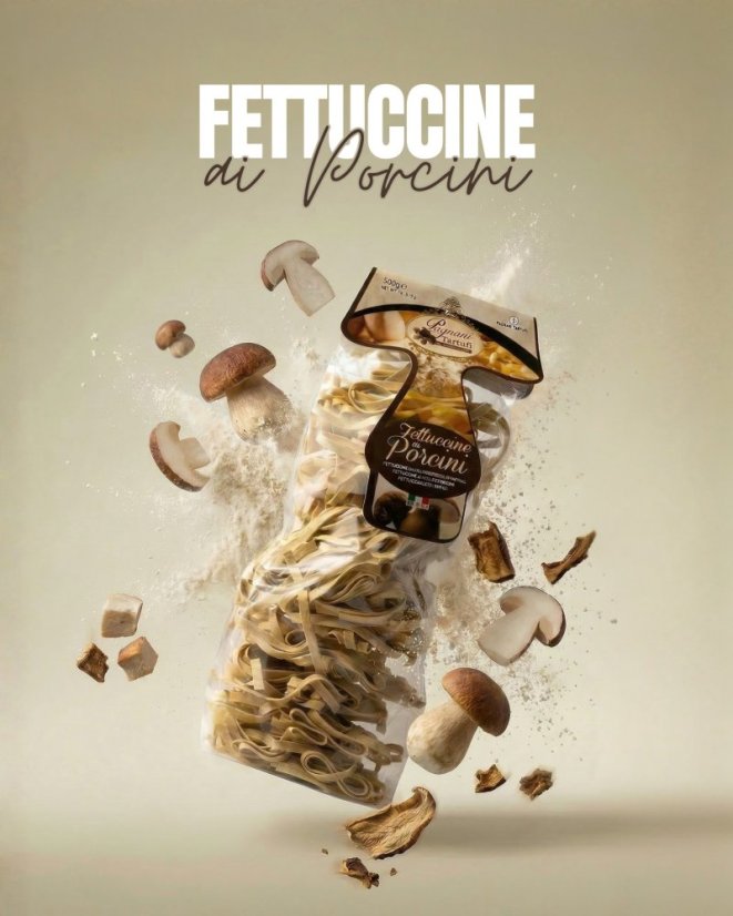 Vaječné Fettuccine s hříbky, 500 g