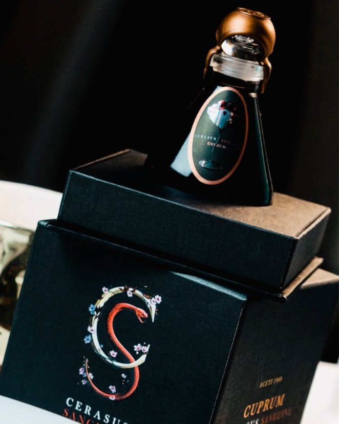Balzamikový ocet z třešní Cuprum, 100 ml - 100% přírodní - v dárkové krabičce