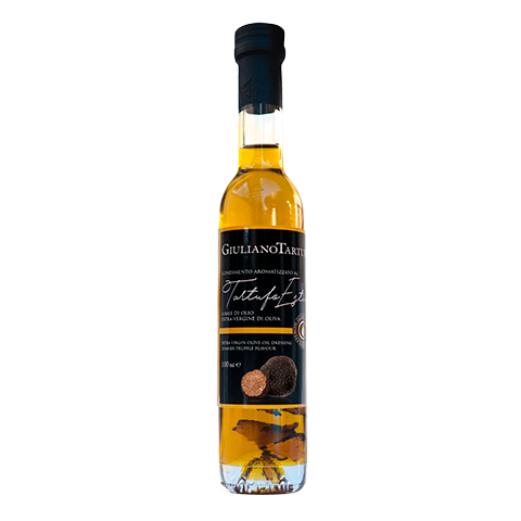 Premium - Extra panenský olivový olej s plátky černého lanýže,  100 ml  (Lanýžový Olej)