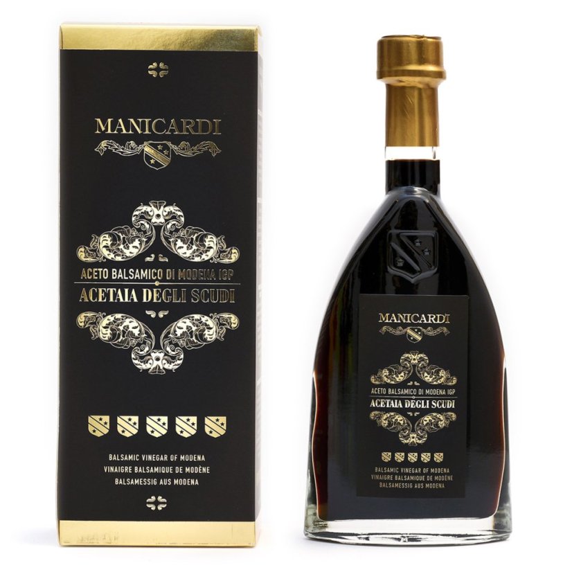 Balzamikový ocet z Modeny I.G.P. 5 Scudi, 250 ml - bez barviv - v dárkové krabičce
