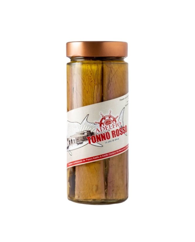 Filety z červeného tuňáka v olivovém oleji, 600 g (Tonno Rosso)