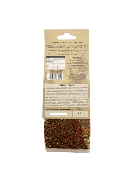 Směs koření na těstoviny Aglio Olio e Peperoncino, 80 g