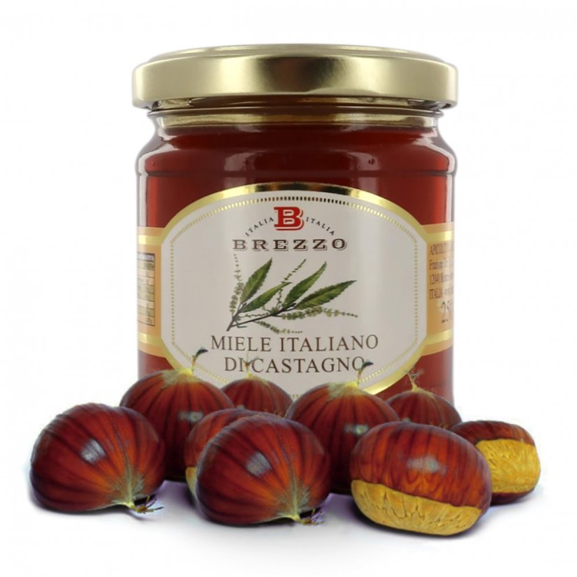 Italský med z kaštanových květů, 500 g (Miele di Castagno)
