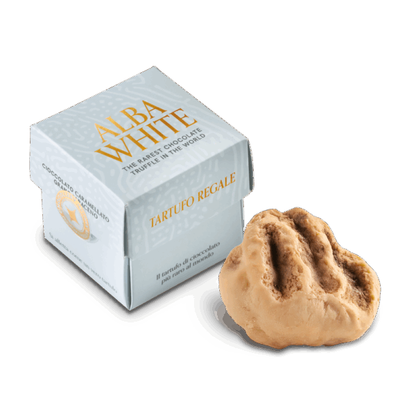 Čokoládový lanýž s bílou čokoládou, 20 g (Tartufo Regale Alba White)