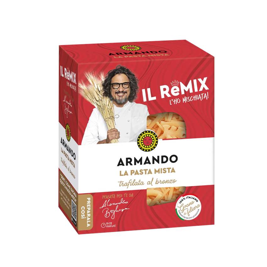 Mix krátkých těstovin Remix Armando, 500 g - metoda nulových reziduí