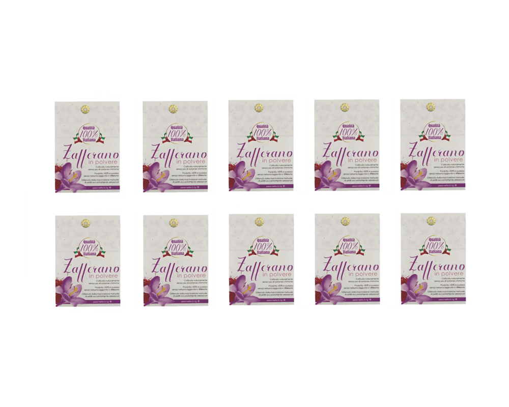 10x Čistý mletý italský šafrán, 0,1 g - 100% přírodní