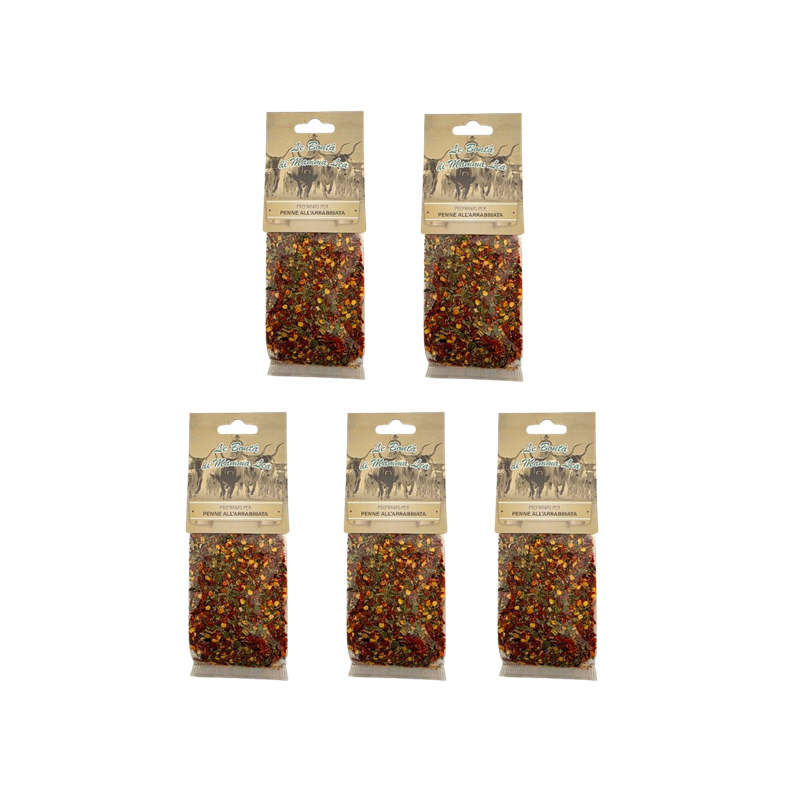 5x Směs koření na těstoviny Penne all'Arrabbiata, 80 g