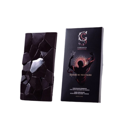 Tabulka hořké čokolády s krémovou náplní balsamického octa z třešní, 120 g