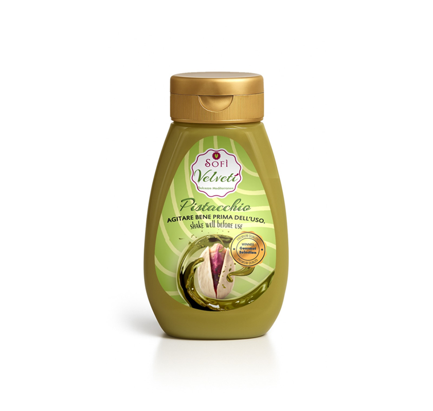 Prémiový pistáciový krém 60% Velveti, 180 g - 100% přírodní, bez emulgátorů, barviv a palmového oleje