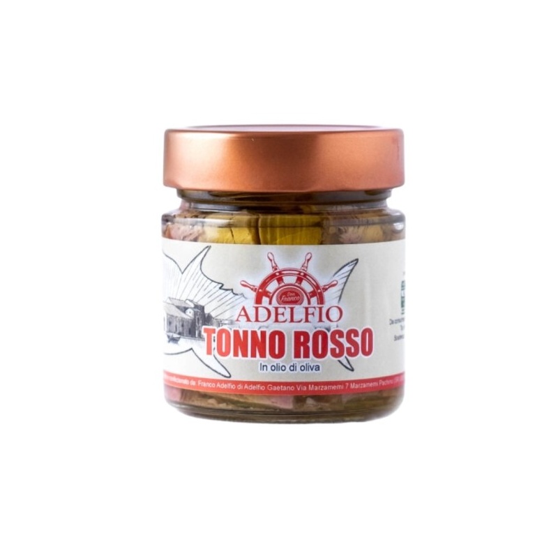 Filety z červeného tuňáka v olivovém oleji, 235 g (Tonno Rosso)